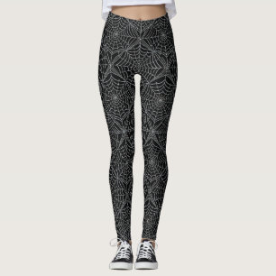 Legging Teias de aranha brancas