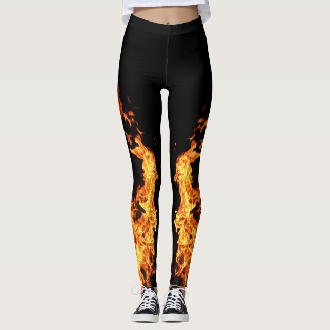 Legging Tema da Chama de Legenda (Frente)