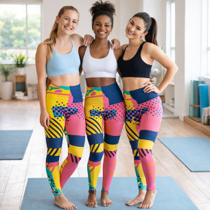 Legging Tendência Colorida 80