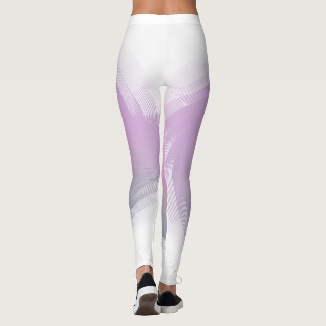 Legging Tendência moderna de Modelo branco roxo, rosa, ros (Verso)