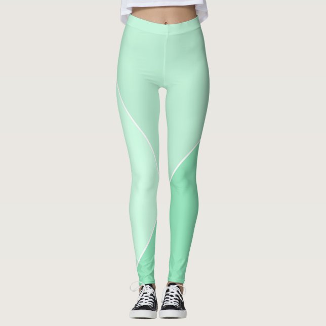 Legging Tendy Modern Elegant Mint Green Modelo (Frente)