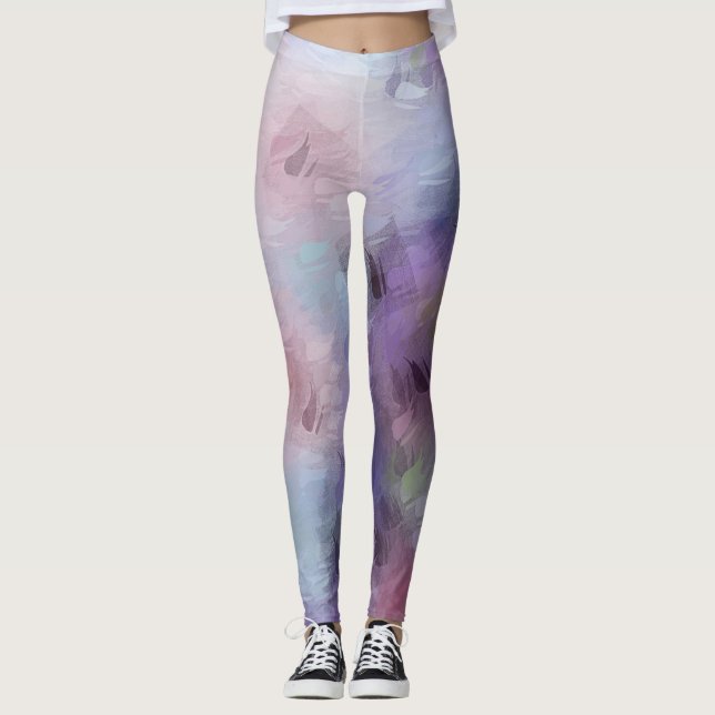 Legging TendyPink Blue Pastel Colors Modelo Chic (Frente)
