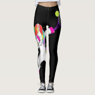 Legging tênis dabbing unicórnio mulheres presentes para jo