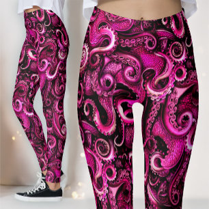 Legging Tentáculo de Kraken Rosa   Bruxa do Mar Pastel Got