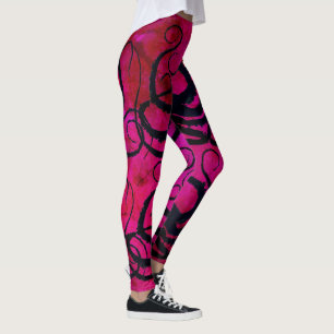 Legging Tentáculos no rosa quente - caneleiras do polvo