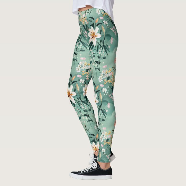 Legging Teriaga e Lírios Tigre (Esquerda)