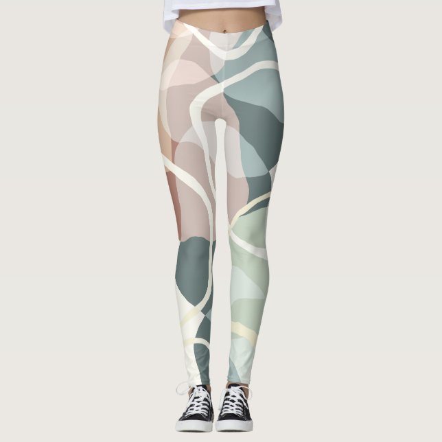 Legging Terra abstrato (Frente)
