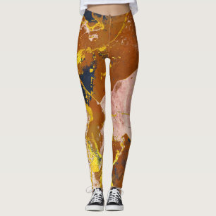Legging Terracotta marble textures