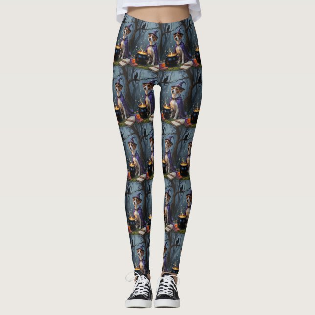 Legging Terrier da Baía de Chesapeake Caprichoso Halloween (Frente)