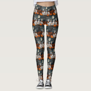Legging Terrier Wirefox Halloween Assustador