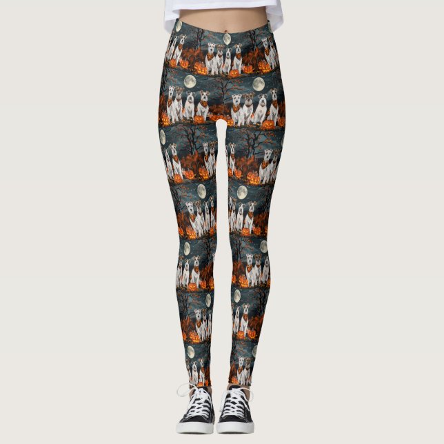 Legging Terrier Wirefox Halloween Assustador (Frente)