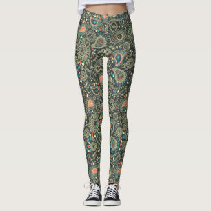Legging Teste padrão 3 de Paisley