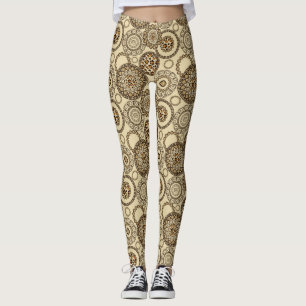 Legging Teste padrão africano 3 da pele da chita