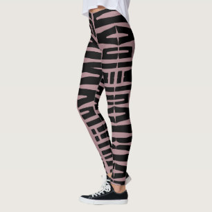 Legging Teste padrão africano - eu te amo