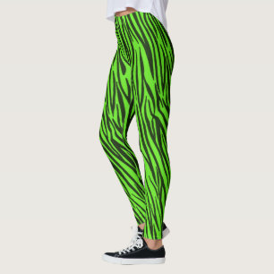 Legging Teste padrão animal do impressão das listras