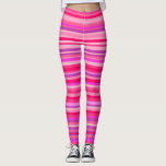 Legging Teste padrão cor-de-rosa e roxo do divertimento, o<br><div class="desc">As características deste design das caneleiras um divertimento, listras felizes, femininos modelam a caracterização de várias máscaras das cores como o rosa e o roxo.</div>