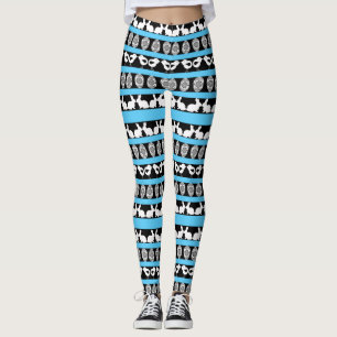 Legging Teste padrão da páscoa. Alguma cor do fundo
