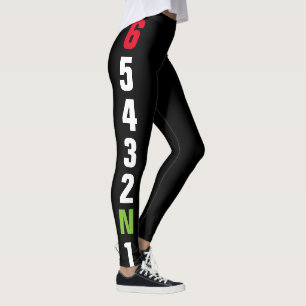 Legging Teste padrão de deslocamento da engrenagem do