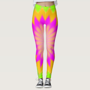 Legging Teste padrão de estouro colorido