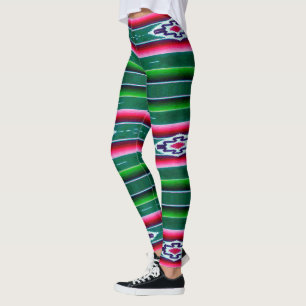 Legging Teste padrão de Sarape do mexicano