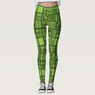 Legging Teste padrão de Tiki