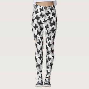 Legging teste padrão de uma borboleta