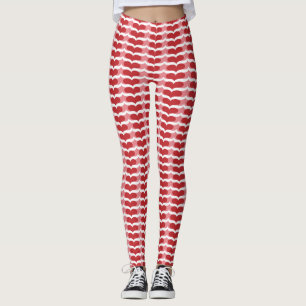 Legging Teste padrão do coração