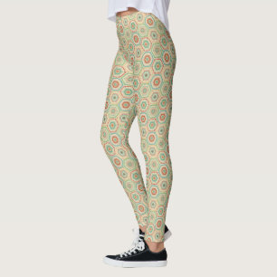 Legging Teste padrão do hexágono do sudoeste de etapa