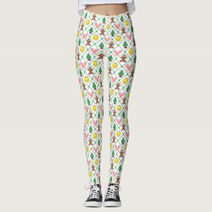 Legging Teste padrão do Natal do tênis
