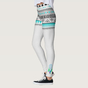 Legging Teste padrão do nativo americano com Dreamcatcher