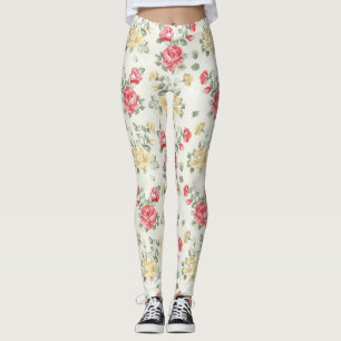 Legging Teste padrão do papel de parede da elegância de