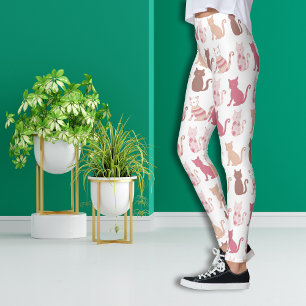 Legging Teste padrão dos amantes do gato