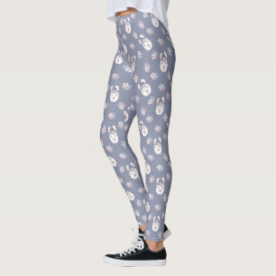 Legging Teste padrão dos lamas & de flores