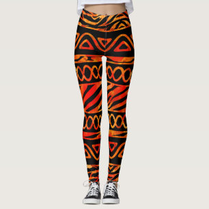 Legging Teste padrão étnico e animal Textured N3 do