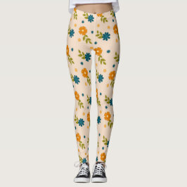 Legging Teste padrão floral