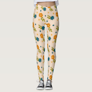Legging Teste padrão floral
