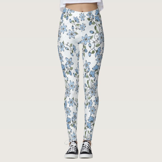 Legging Teste padrão floral 2 2 (Frente)