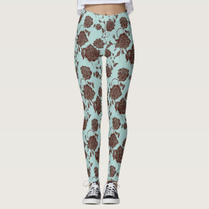 Legging Teste padrão floral 3