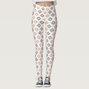 Legging Teste padrão geométrico no estilo asteca