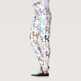 Legging Teste padrão lunático feminino de Chevron da