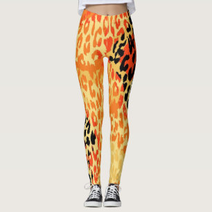 Legging Teste padrão moderno #20 da pele do leopardo