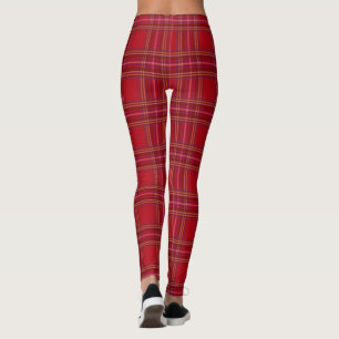 Legging Teste padrão real do Natal do Tartan de Stewart