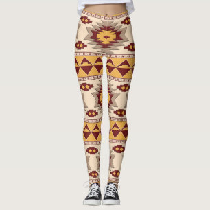 Legging Teste padrão tribal do sudoeste