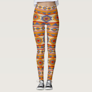 Legging Teste padrão tribal do sudoeste