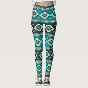 Legging Teste padrão tribal étnico do sudoeste