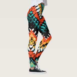 Legging Teste padrão tribal nativo étnico corajoso