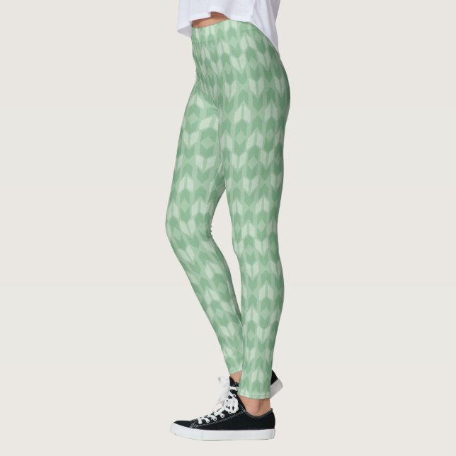 Legging Teste padrão verde exterior da seta de etapa | de (Esquerda)