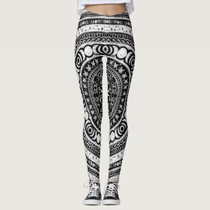 Legging Testemunha de Lua Tripla de Mandala