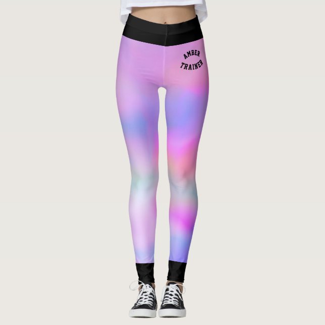 Legging Testor Magic Litmus rosa e azul (Frente)