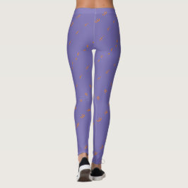 Legging Texto de Ação de Graças Feliz Estilizado em padrão